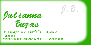 julianna buzas business card